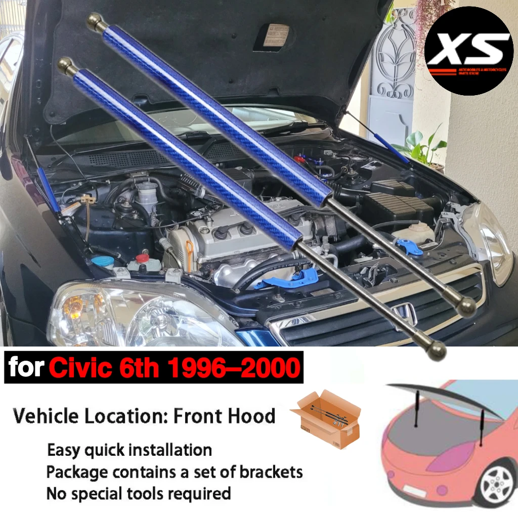 Amortiguadores de gas para capó Honda Civic VI 1996-2000 EJ/EK/EM