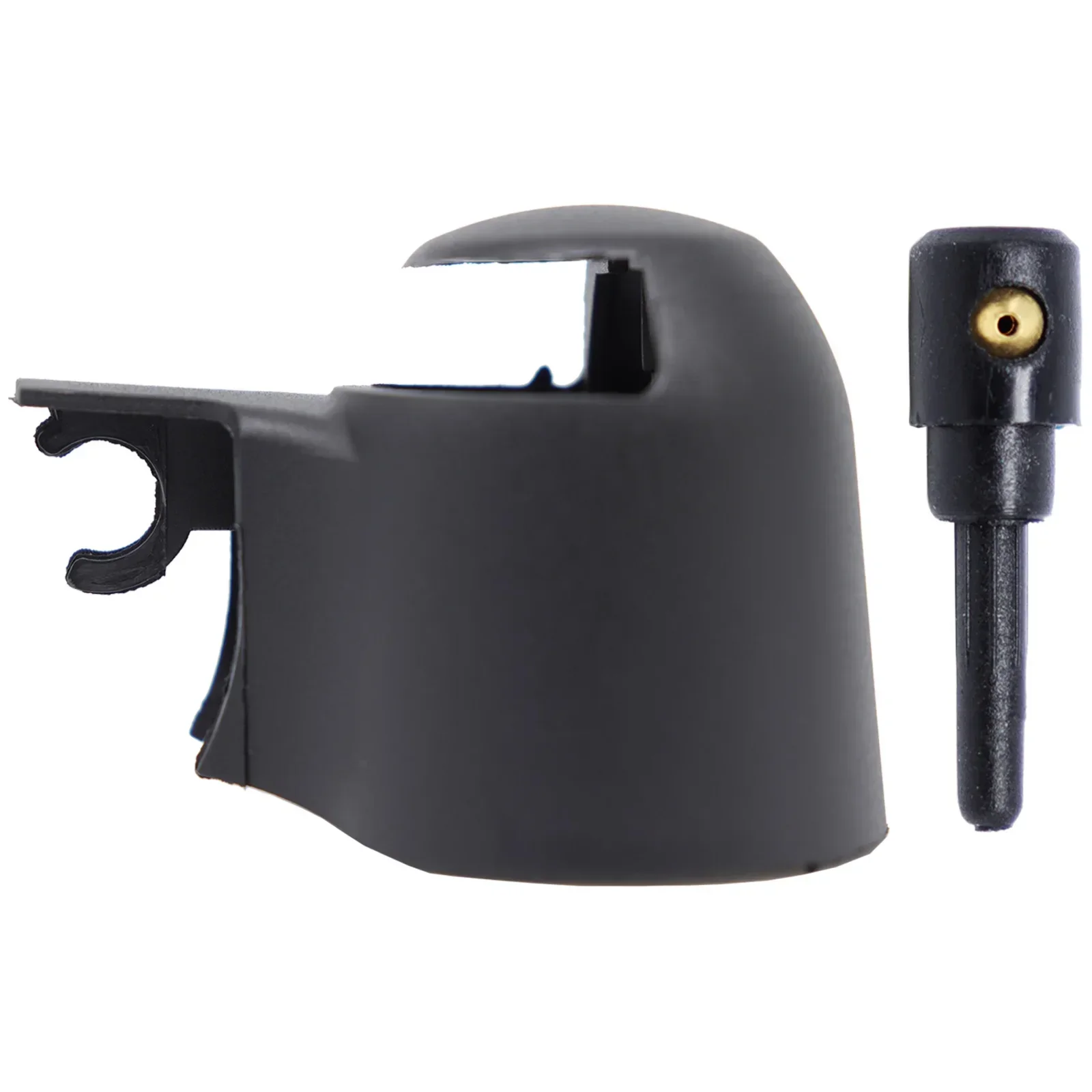 6Q 6955435 D 3B 9955985 Tapa de brazo de limpiaparabrisas trasero, arandela de chorro de pulverización para SEAT Leon Ibiza Skoda Yeti Superb VW T5 Polo Touran Golf Tiguan - imagen 2