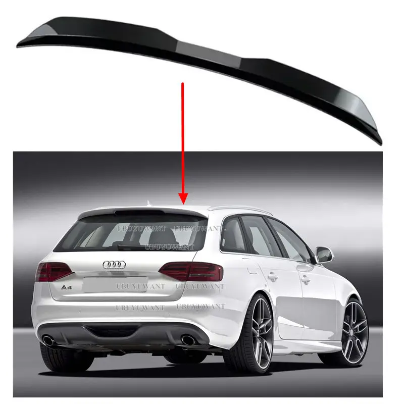 Alerón de techo ABS para Audi A4 B8 Avant estética RS4 deportiva