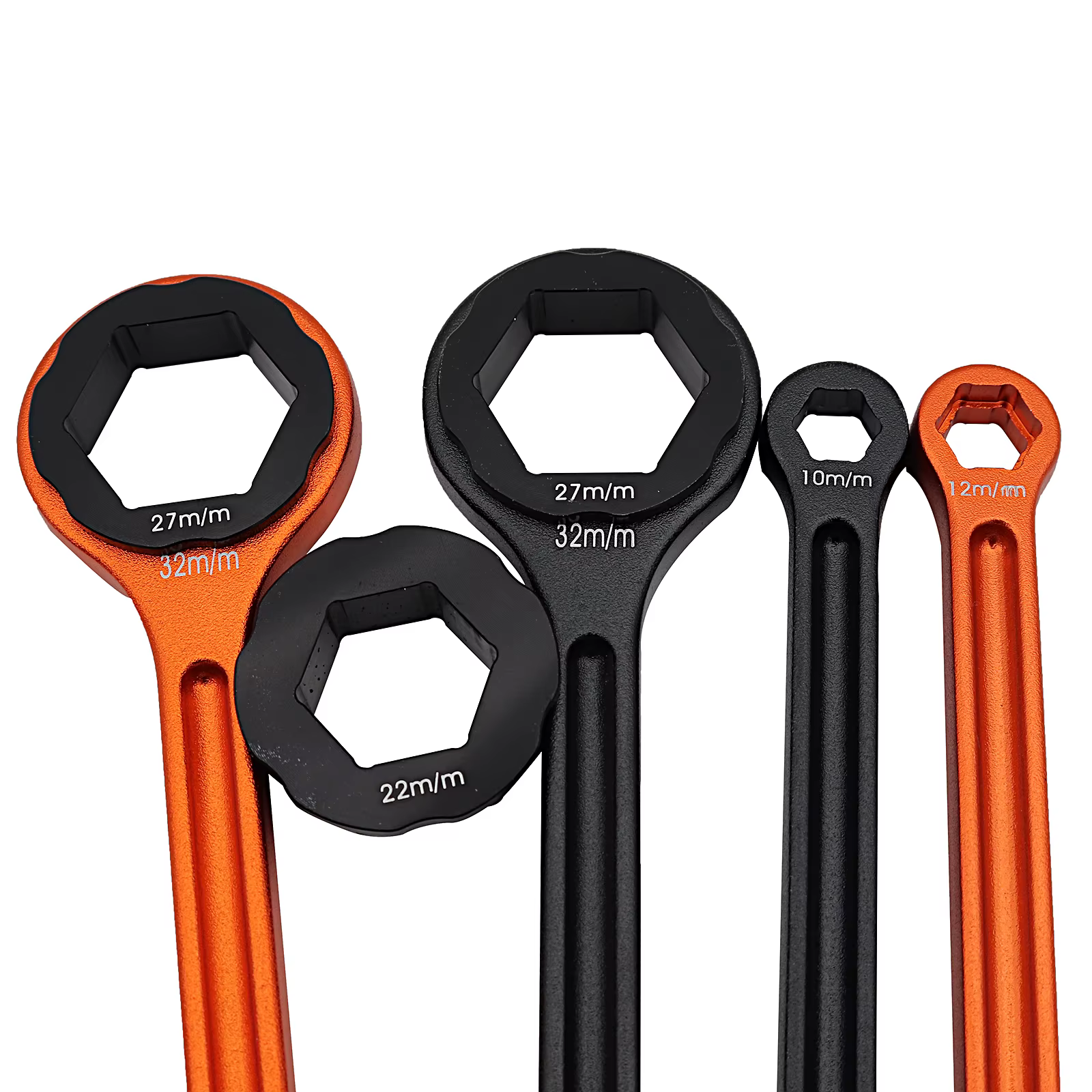 Palancas con adaptadores hexagonales para eje de motocicleta