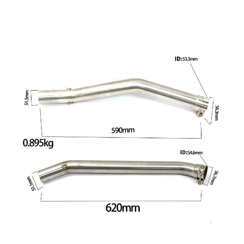 Tubo escape intermedio Kawasaki con DB Killer para ZX14R ZZR1400 - imagen 3