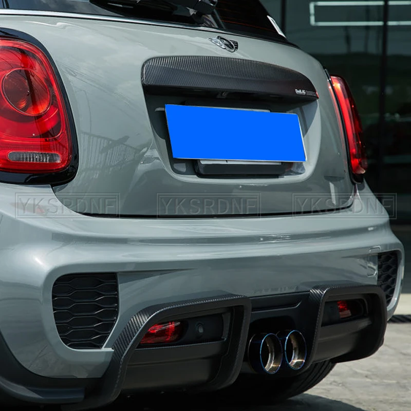 Difusor de parachoques trasero JCW para Mini F56 JCW estilo fibra de carbono/revestimiento del difusor trasero FRP (reemplazo) 1 pedido - imagen 5