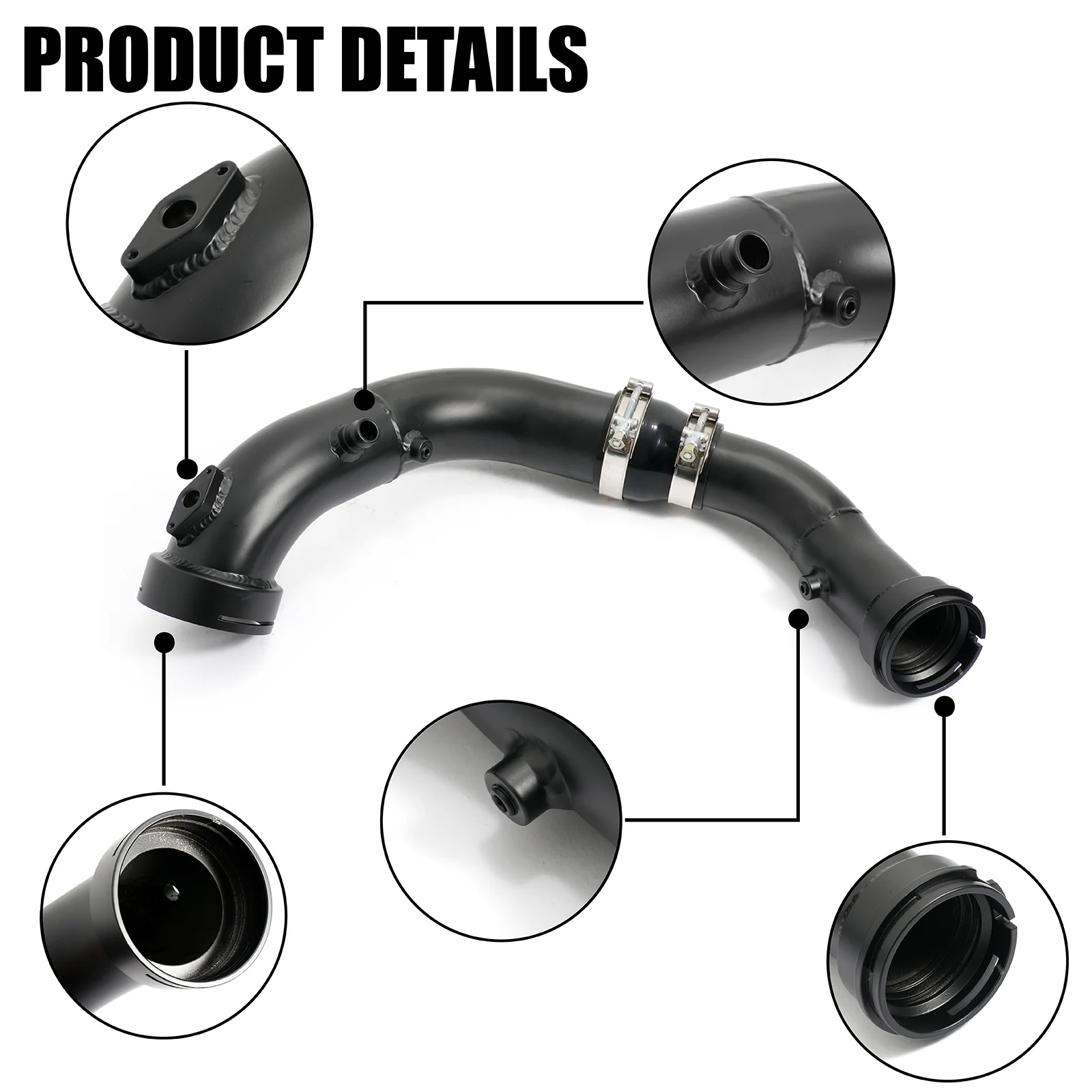 Tubo de carga turbo BMW N55 M135i M235i 2012-2016 aluminio - imagen 4