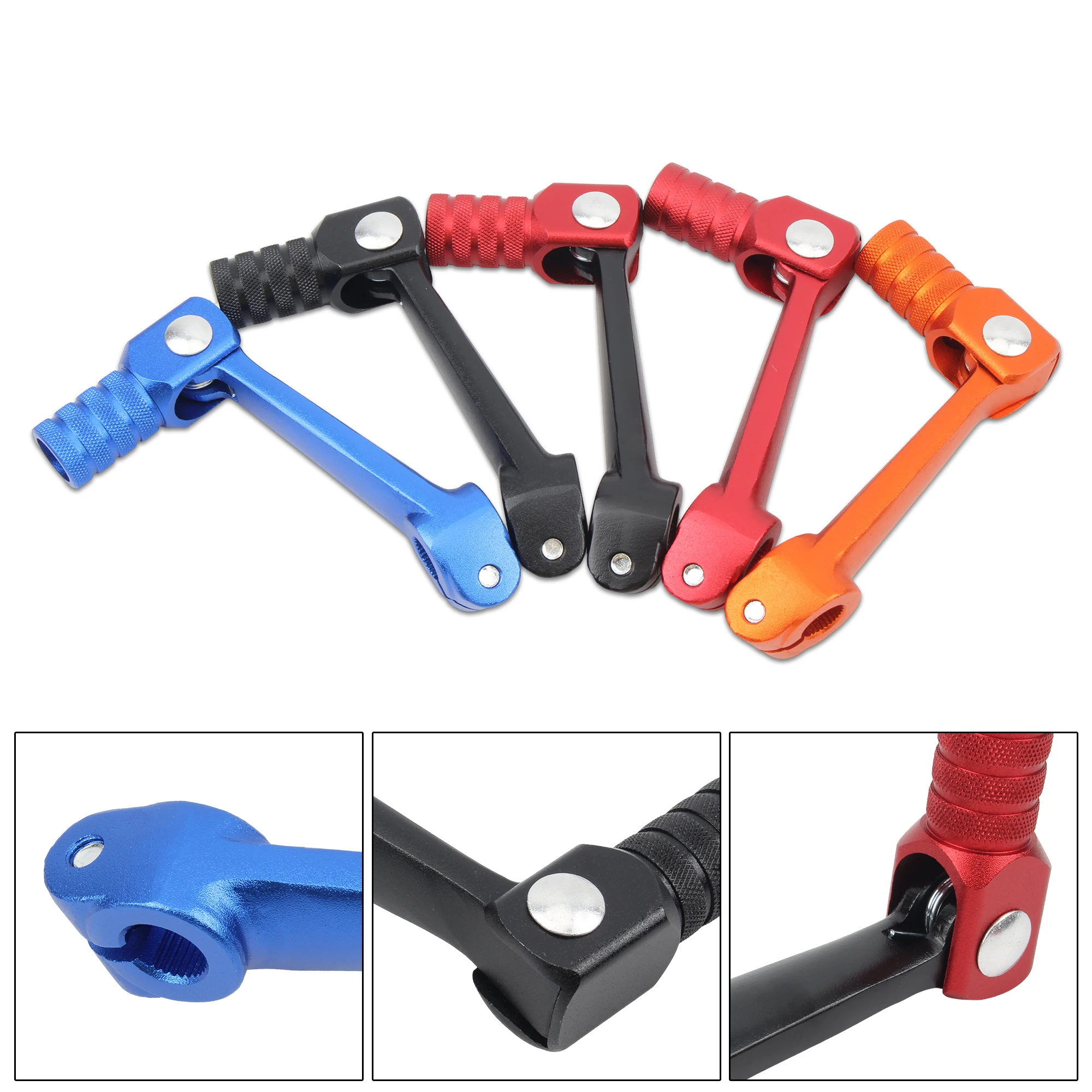 Palanca cambio CNC moto aluminio para Honda Suzuki Pit Bike - imagen 5