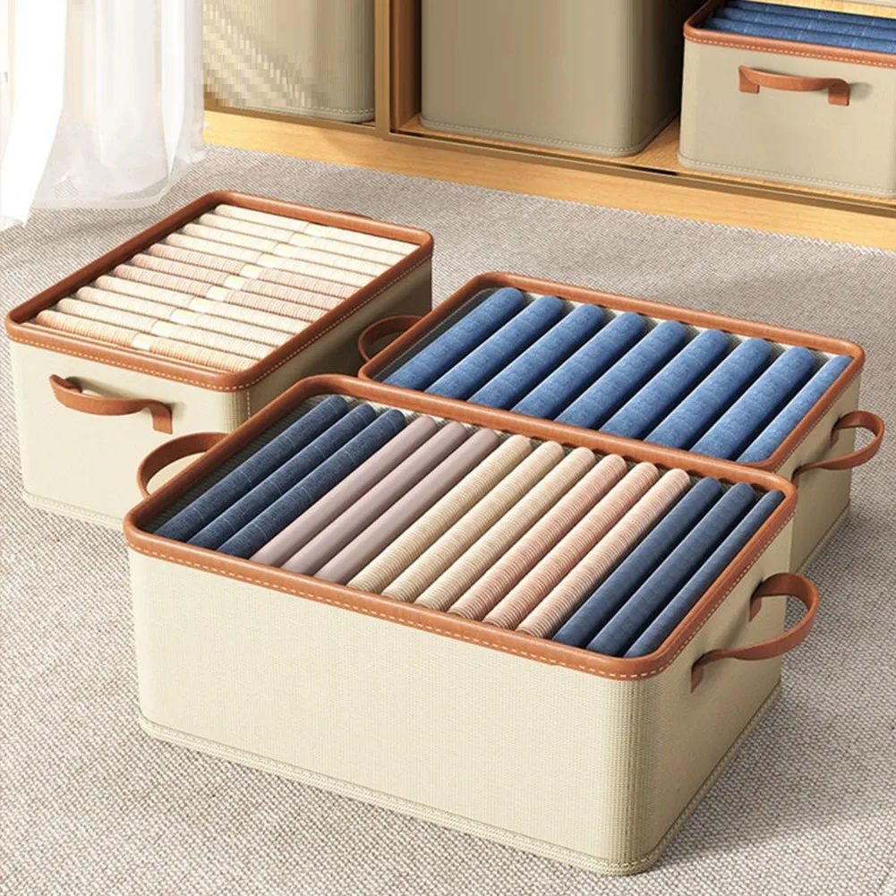 Cesta Organizador Apilable de Tela para Ropa de Armario - imagen 2