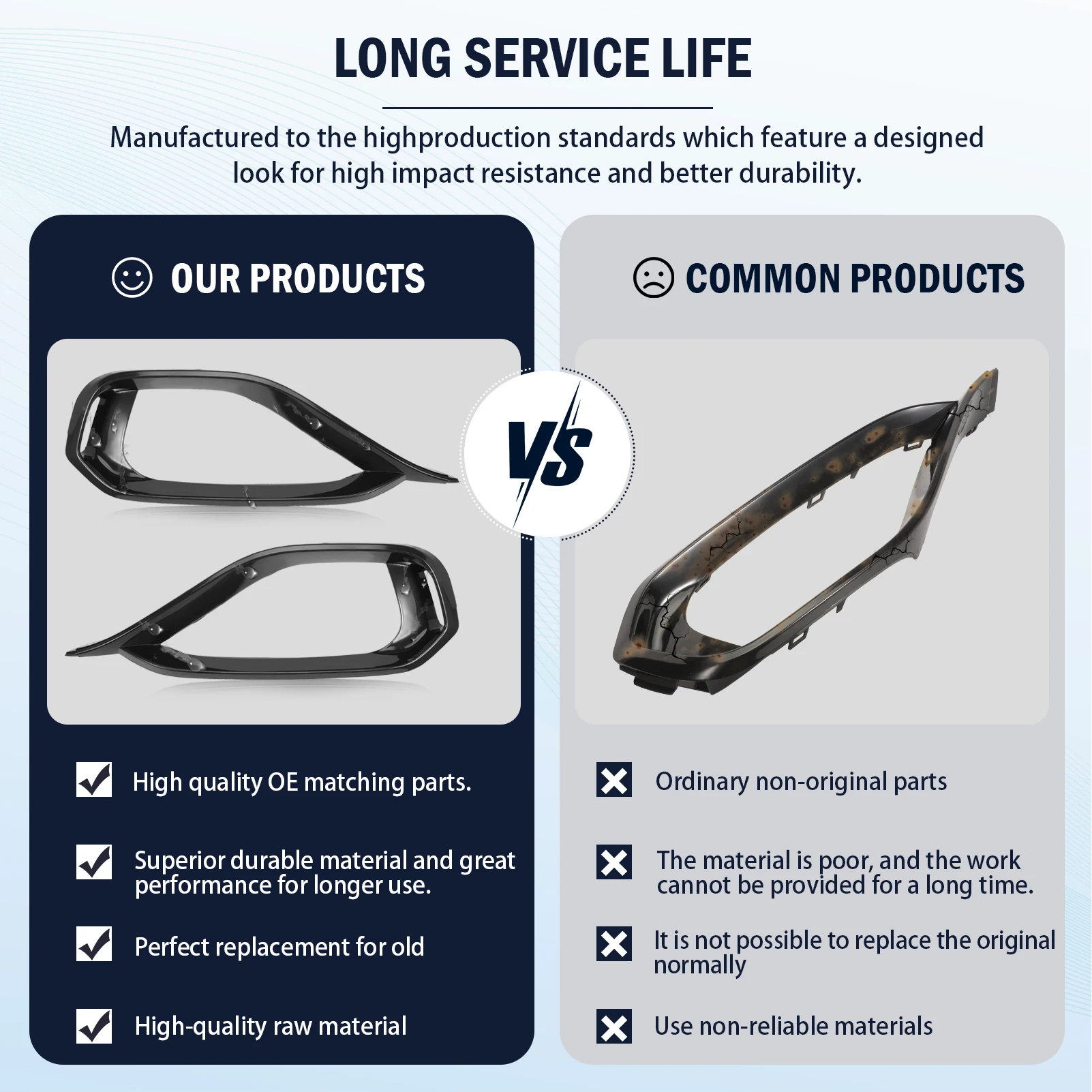 51117294839 2 uds cubierta embellecedora de luz antiniebla delantera para 428i/435i 2014-2016, 430i/440i 2017-2018, M4 2015-2017 51117294840 - imagen 4