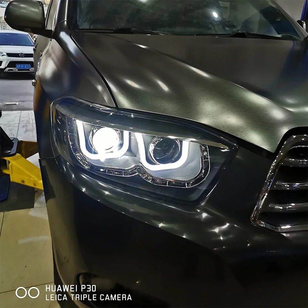 Faros delanteros LED Toyota Highlander Kluger 2009-2011 lente proyector - imagen 5
