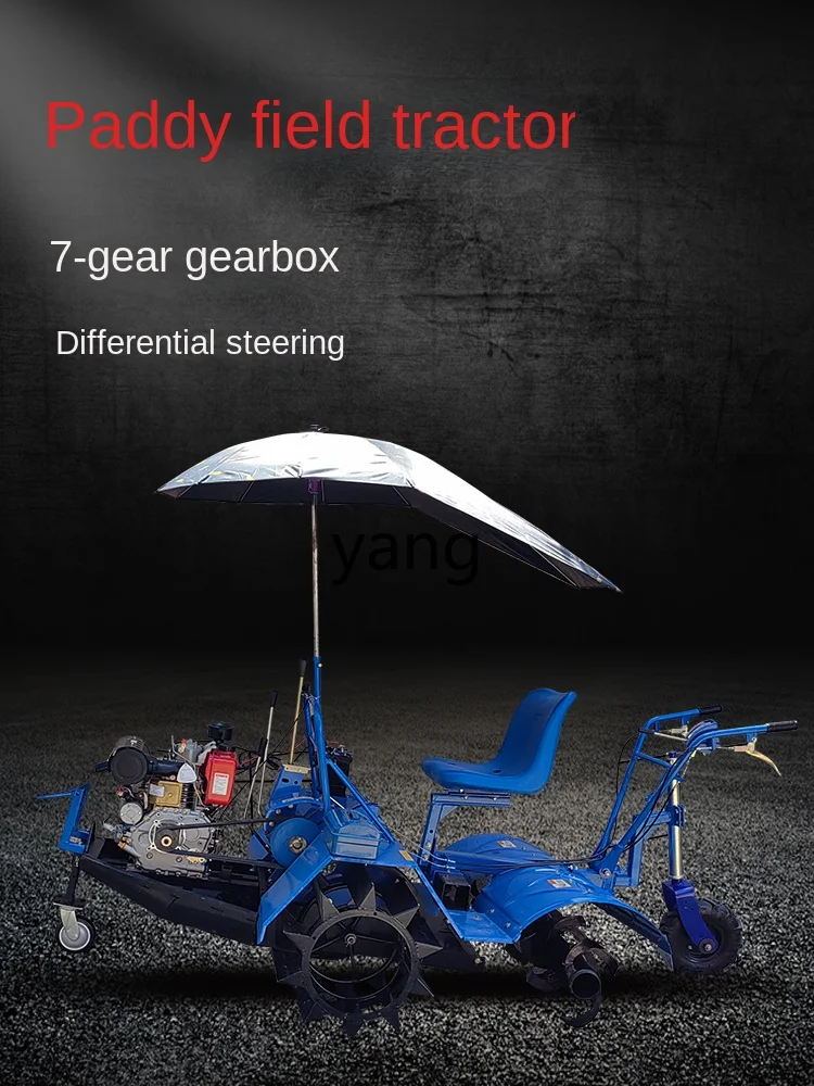 Tractor agrícola CX 4x4 para arrozales con rotocultor - imagen 3