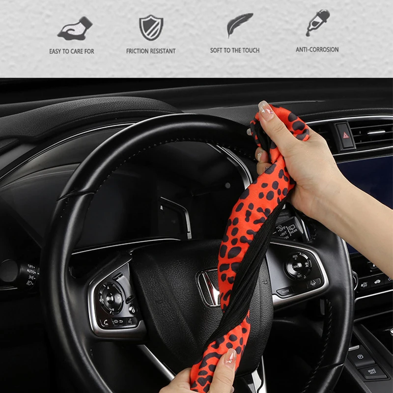 Funda universal para volante – estampado leopardo - imagen 4