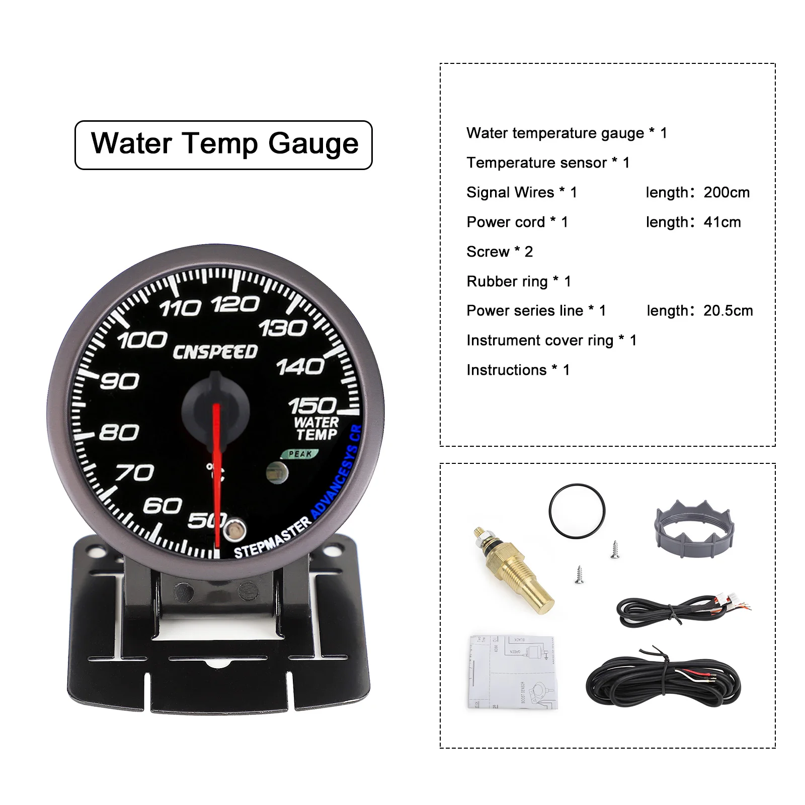 Manómetro digital 60mm racing 4-en-1: presión aceite, temperatura agua y aceite - imagen 3