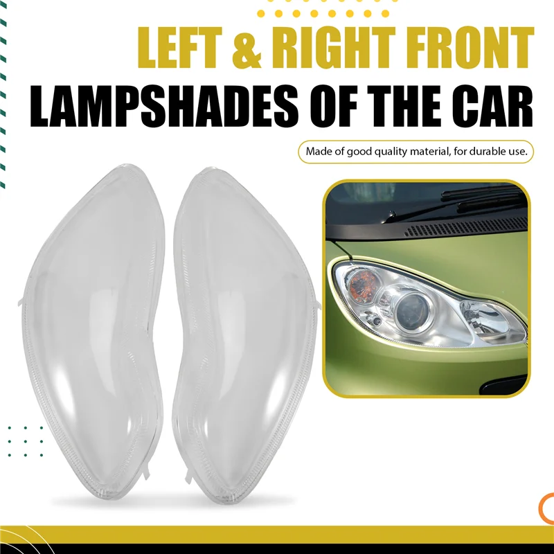 Cristal transparente de faro para Smart Fortwo W451 2009-2015 - imagen 4