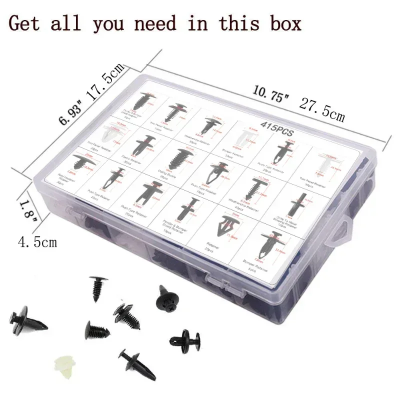 Clip sujeción embellecedor puerta coche – Kit reparación parachoques - imagen 3