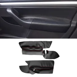 Funda de reposabrazos de puerta en microfibra para VW Golf V 3 puertas