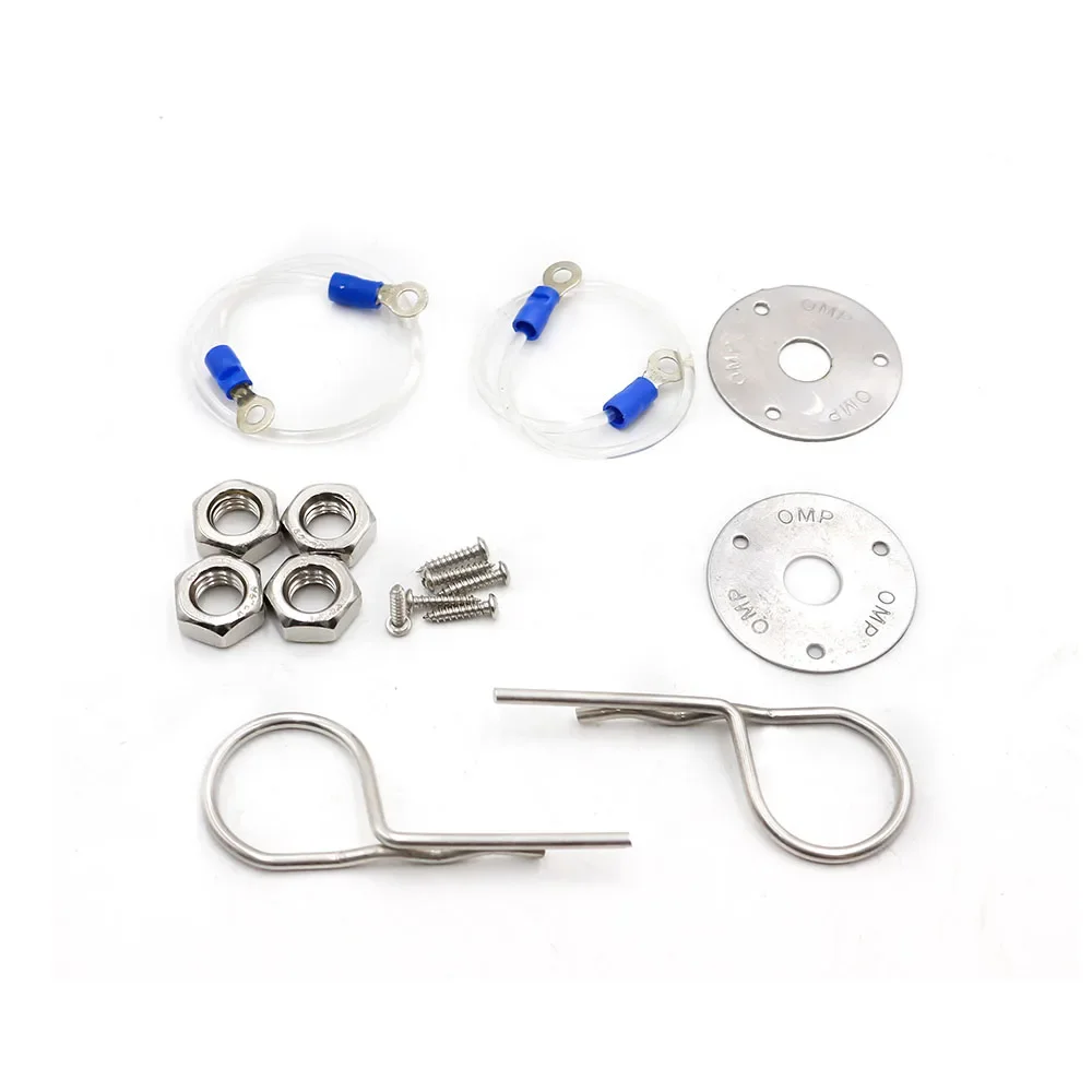 Kit cerradura de capó de acero inoxidable estilo racing universal - imagen 3