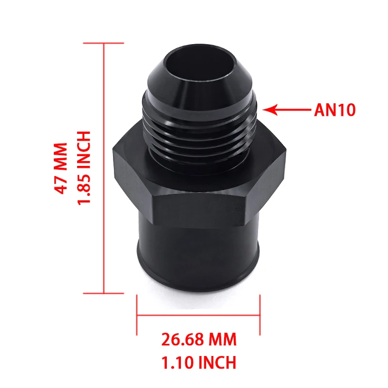 Adaptador 10AN para tapa de válvulas SBC con ojal de inserción - imagen 3