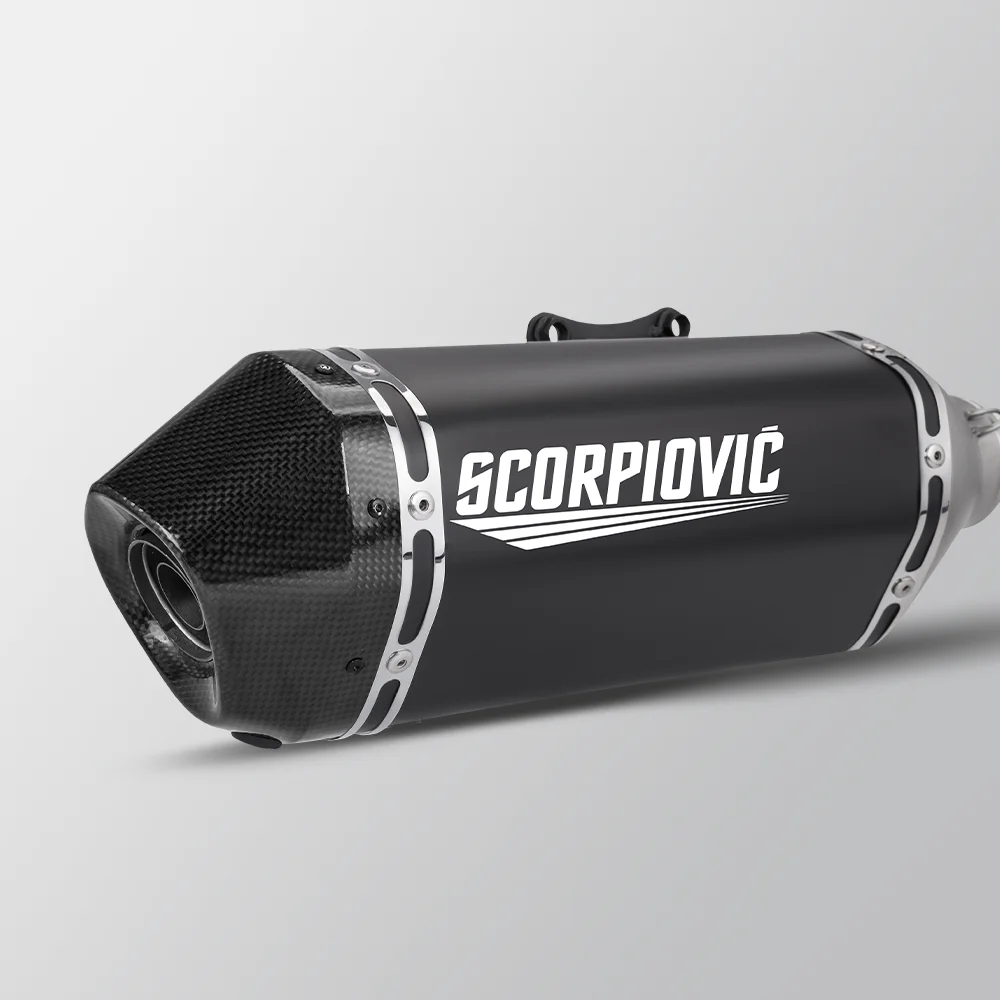 Silenciador de escape de motocicleta, conexión de tubo medio modificado, Enlace A, estilo de escape completo para Vespa 150, Sprint, Spring - imagen 2