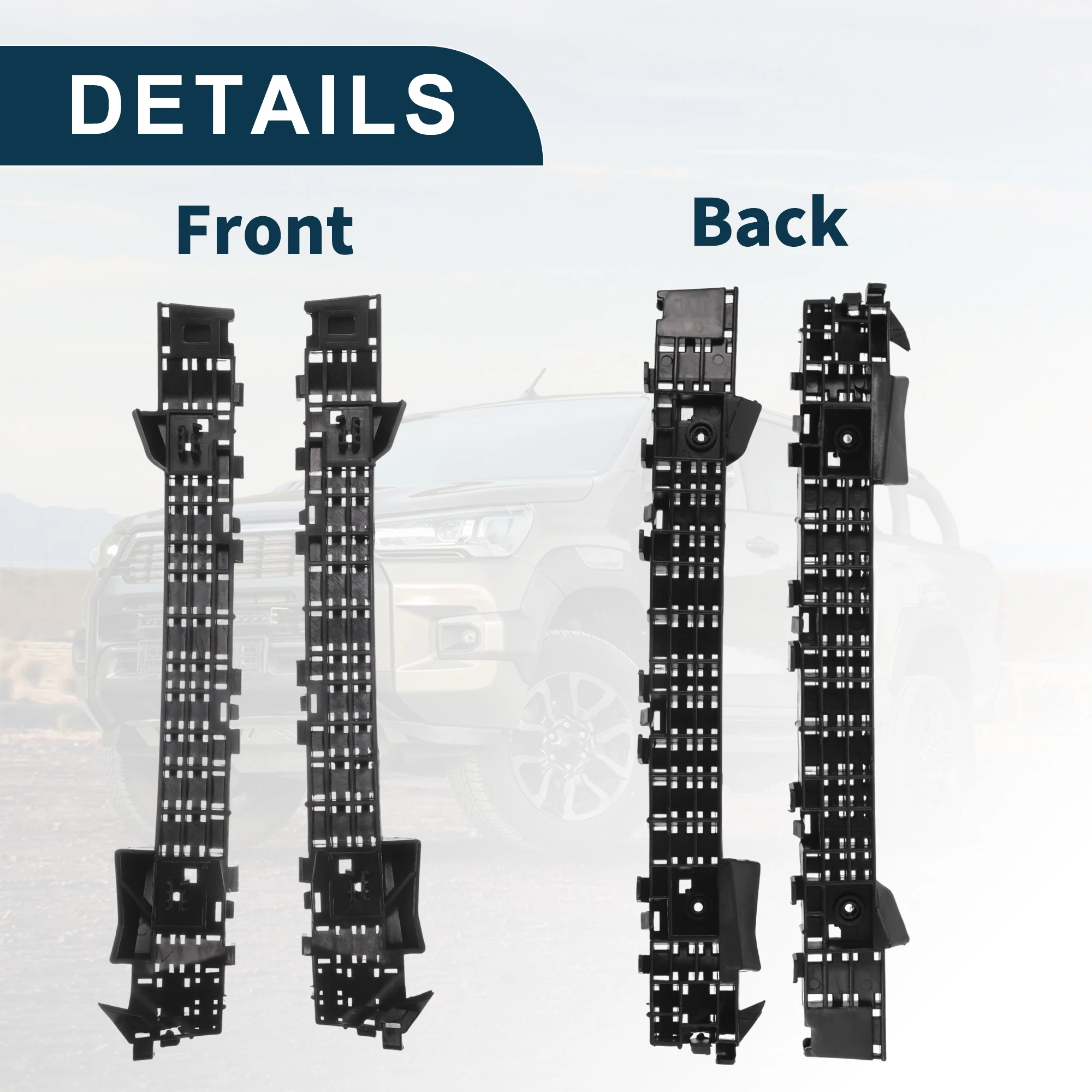 Soporte parachoques Honda Fit - comparación con parachoques