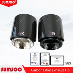 Terminal de escape ER de fibra de carbono para MINI Cooper S
