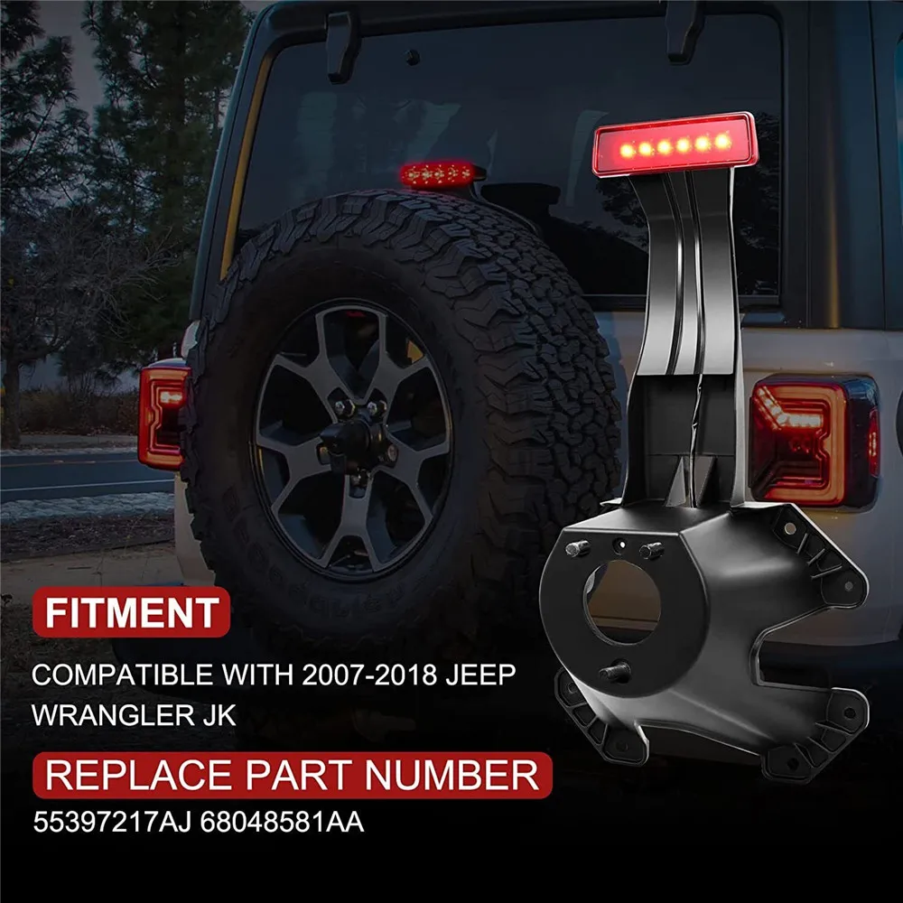 55397217AJ Soporte de rueda de repuesto con cableado para Jeep Wrangler JK - imagen 4