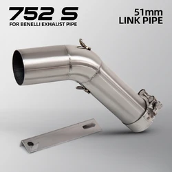 Escape slip-on Benelli 752S con tubo intermedio de conexión 51 mm