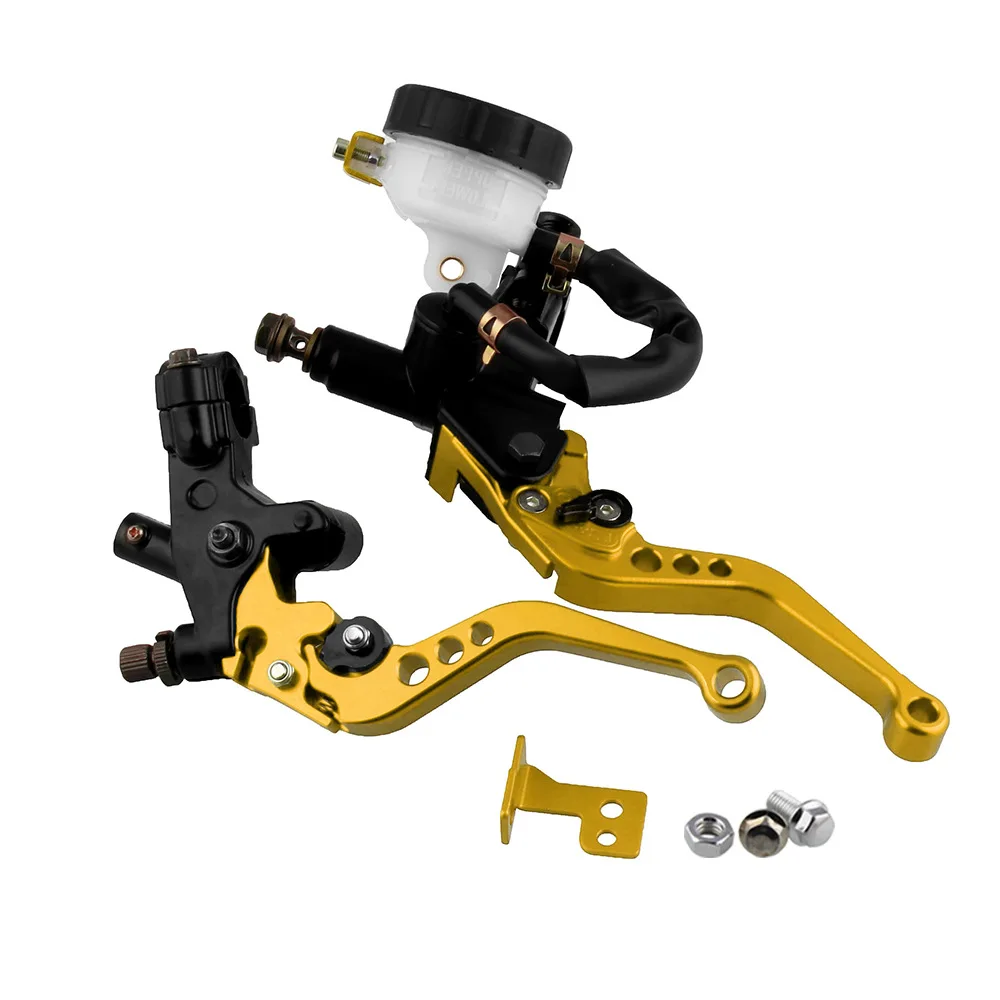 Kit de Palancas de Depósito de Cilindro Maestro de Freno de Embrague Ajustable Universal CNC para Motocicleta Yamaha Kawasaki - imagen 5