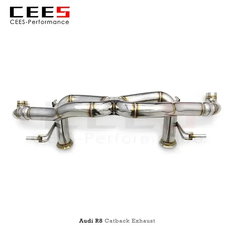 Escape cat-back inoxidable Cees As para Audi R8 V10 5.2