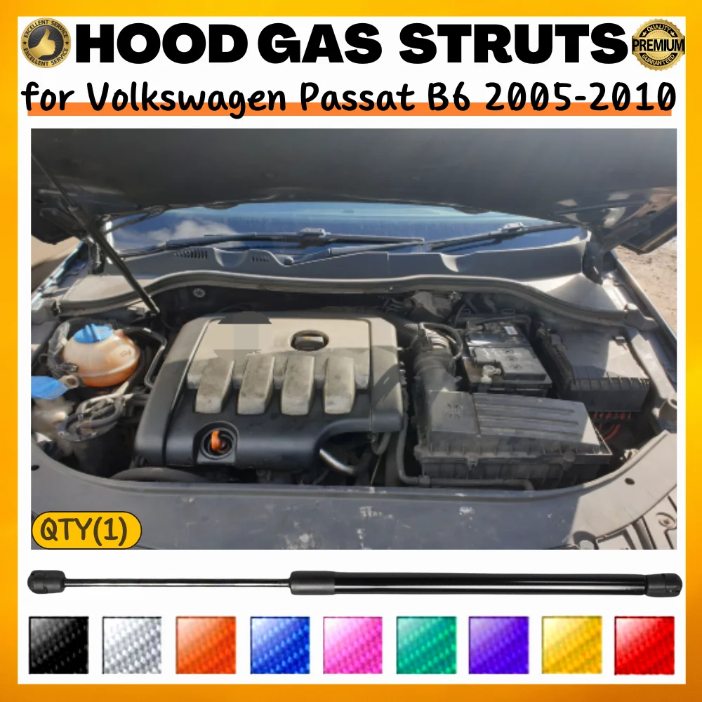 Puntal de capó gas para Volkswagen Passat B6 1.9 TDI 2.0 TDI