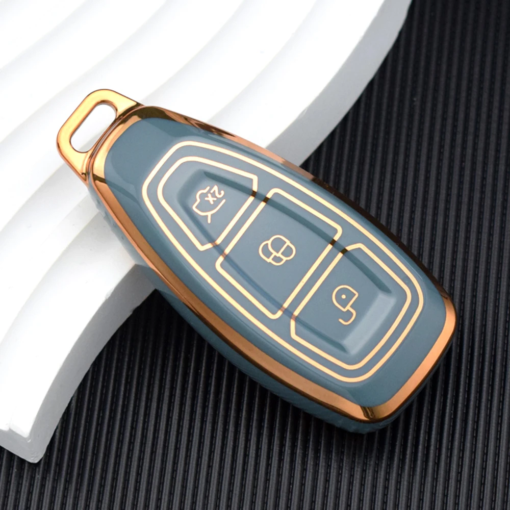 Detalle de la funda TPU para llave Ford