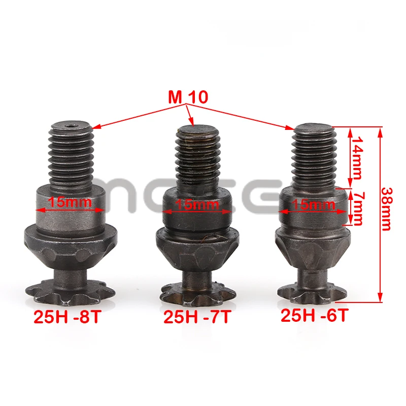 Tambor embrague 25H T8F 6-8 dientes – minimoto 47-49 cc - imagen 5