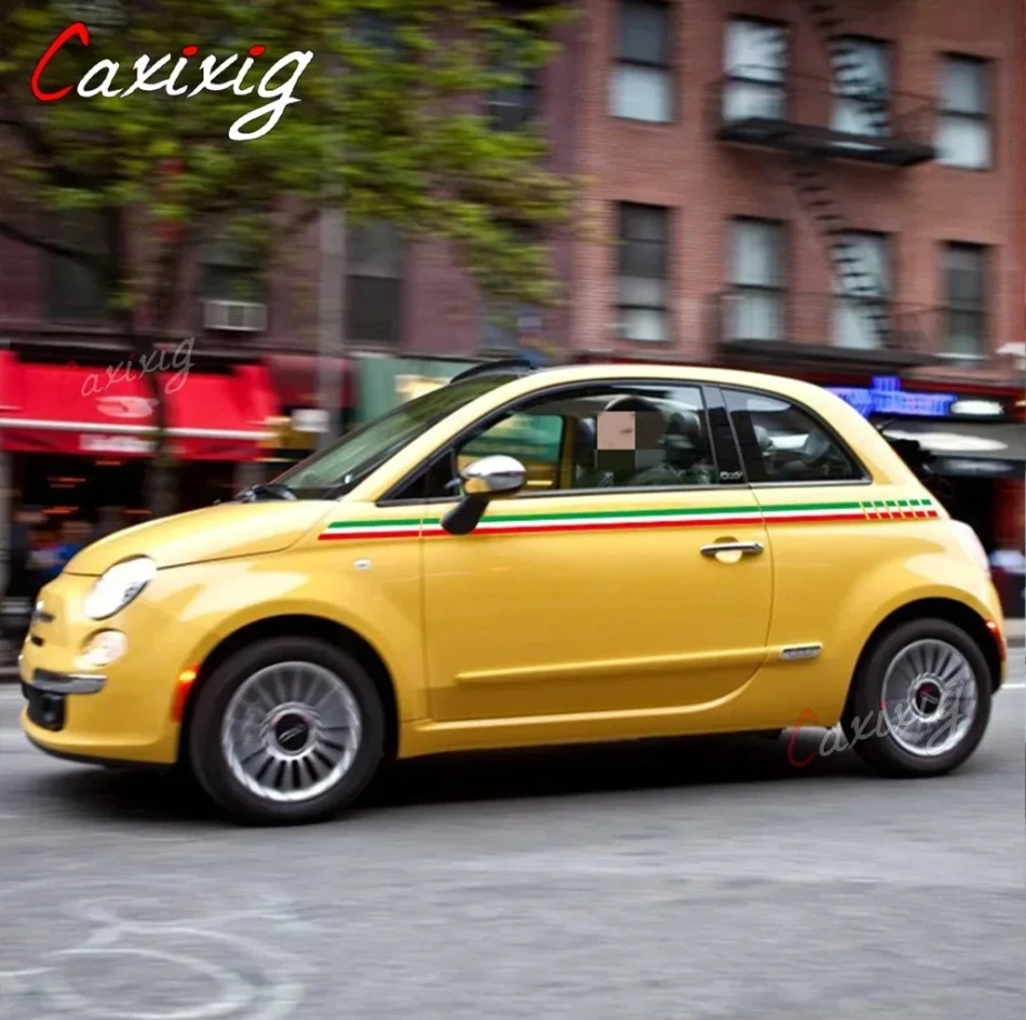 Vinilos laterales con bandera italiana para Fiat 500 - imagen 3