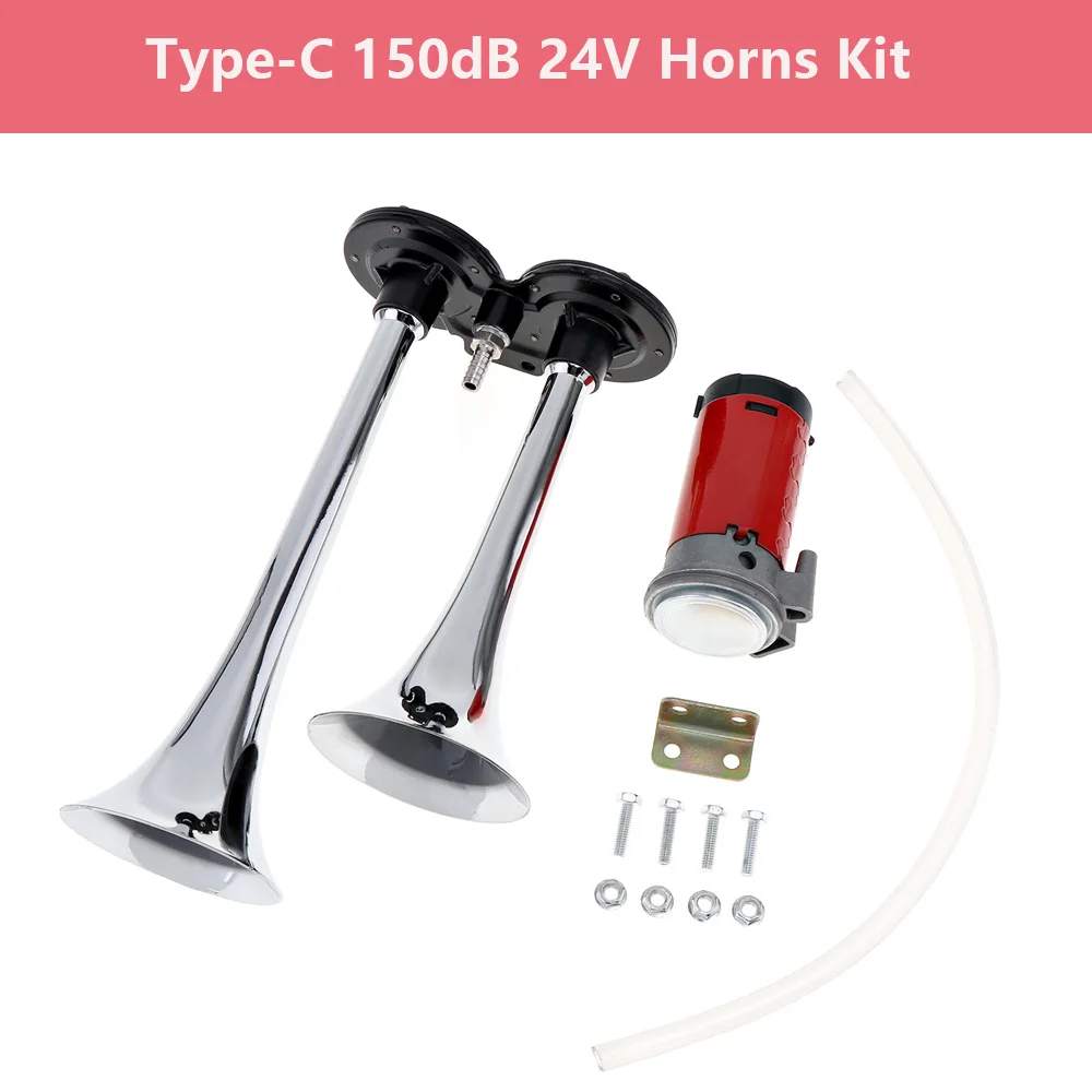 Kit bocina 150 dB 12V/24V con compresor – para camiones y furgonetas - imagen 4