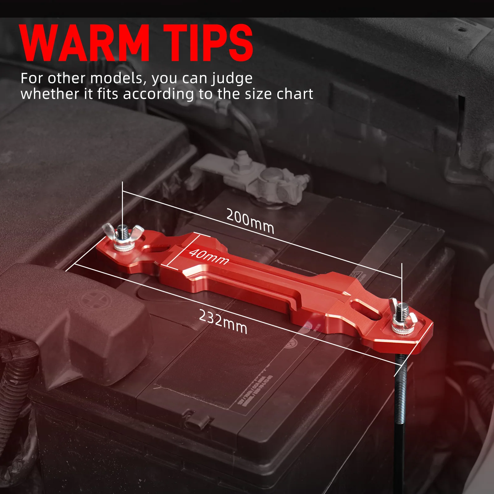 Kit sujeción batería BEVINSEE de aluminio – Toyota 4Runner 4.0 V6 - imagen 3