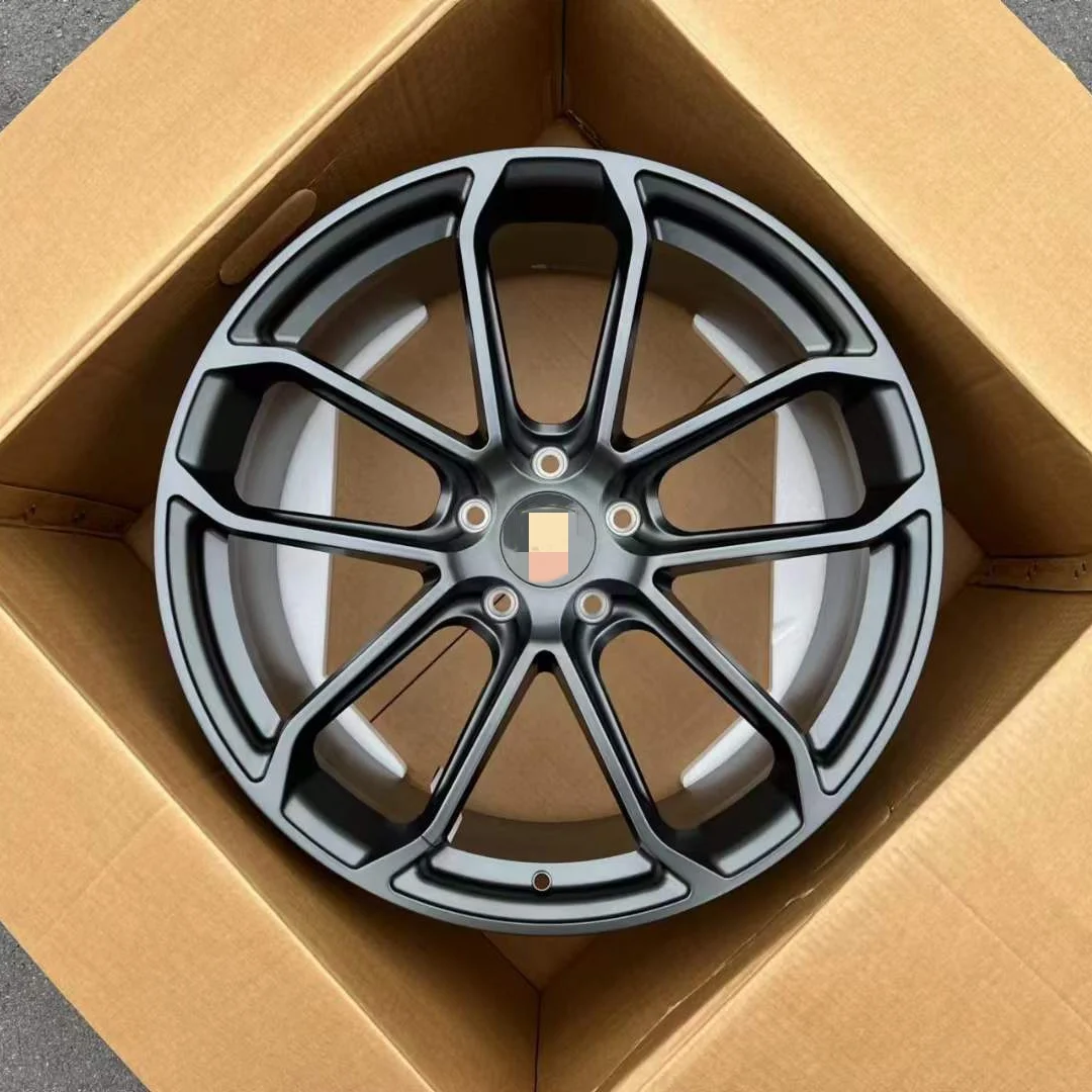 Llantas forjadas negras mate 5x130 ET25 Porsche Panamera - imagen 3