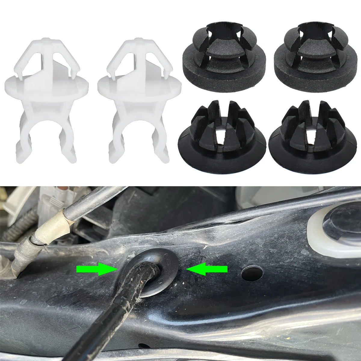 Honda 91503-SS0-003 Clip varilla capó – S2000, Accord y Acura - imagen 3