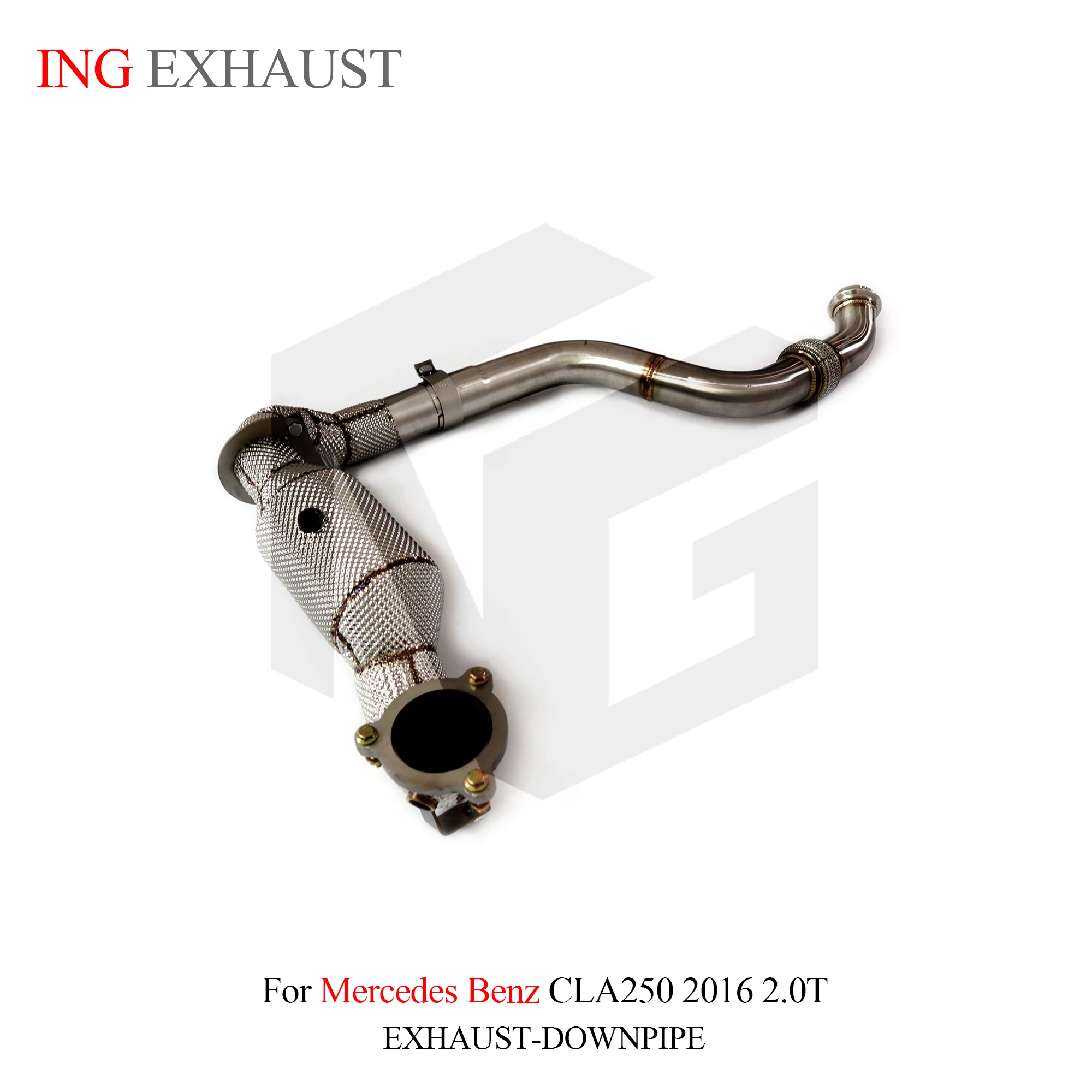 Tubo de bajada catalizado ING SS304 para Mercedes CLA 250 W118 2.0 T - imagen 4