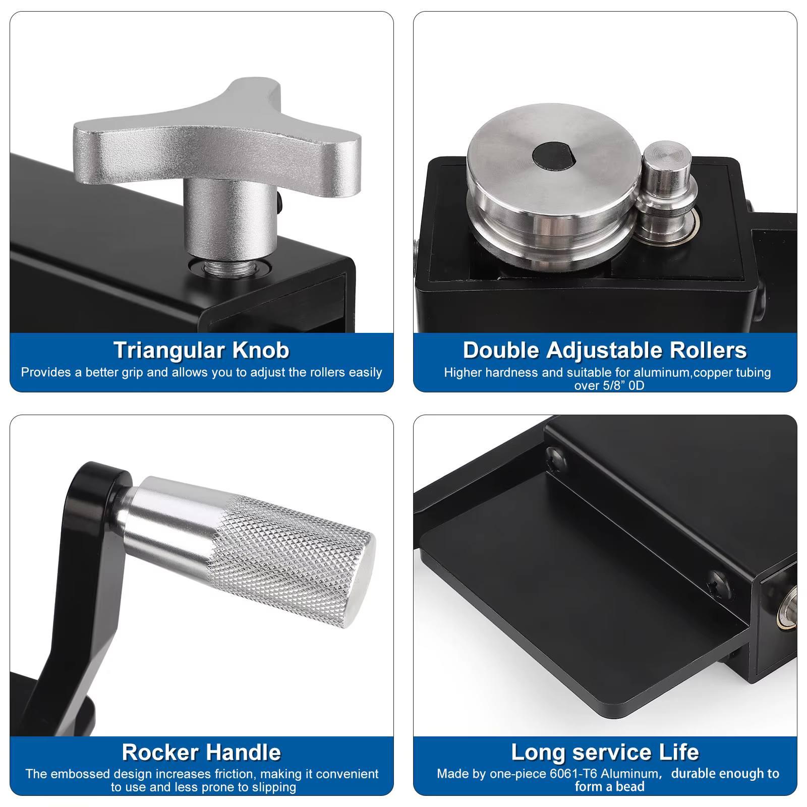Prensa para rebordear tubos de intercooler y admisión de 5/8" - imagen 5