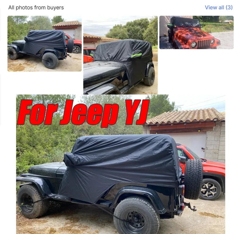 Media funda impermeable para Jeep Wrangler TJ – parasol UV - imagen 3