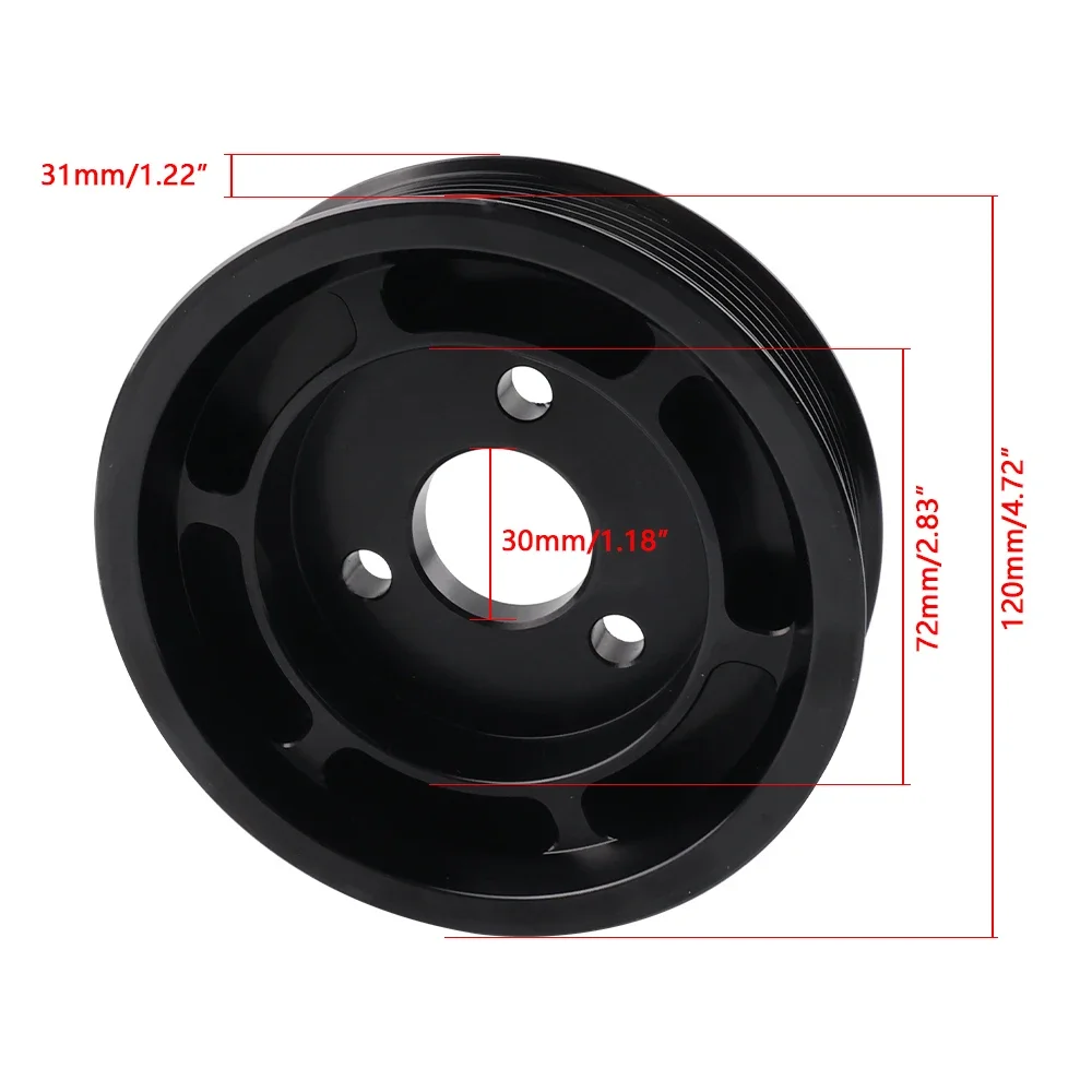 Polea de aluminio dirección asistida BMW 32427553955 para 135i/335i N54 - imagen 2