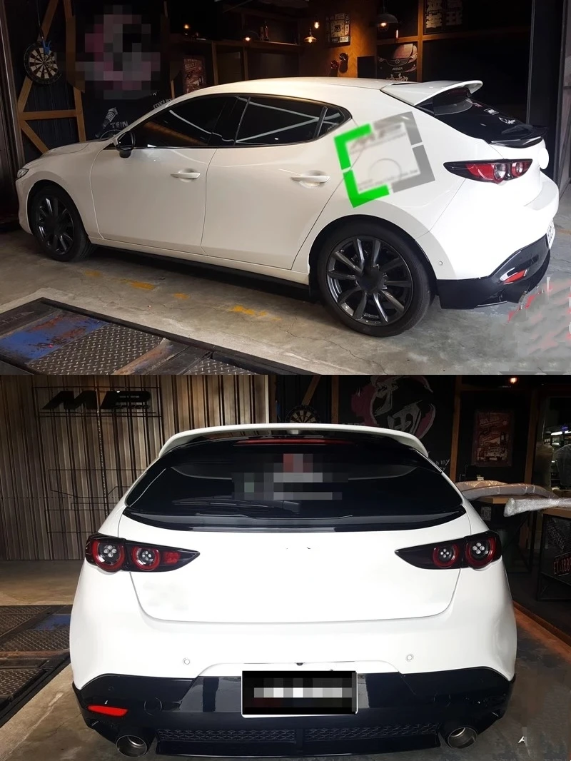 Alerón trasero de carbono sin pintar Mazda3 Axela Hatchback 20-24 - imagen 5