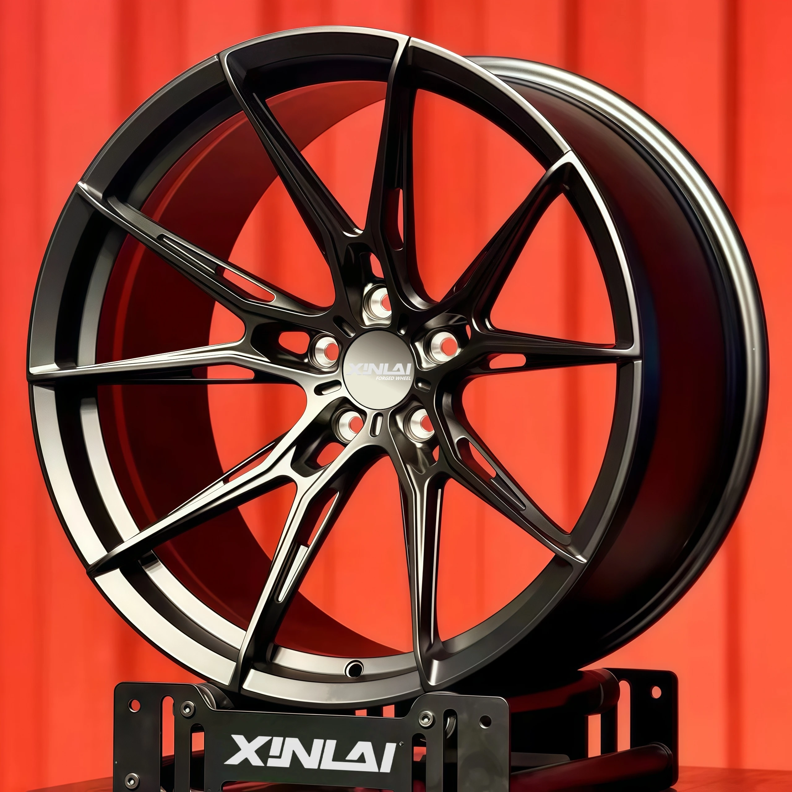 XINLAI Ruedas forjadas negras mate - Tuning para BMW AMG Nismo - imagen 2