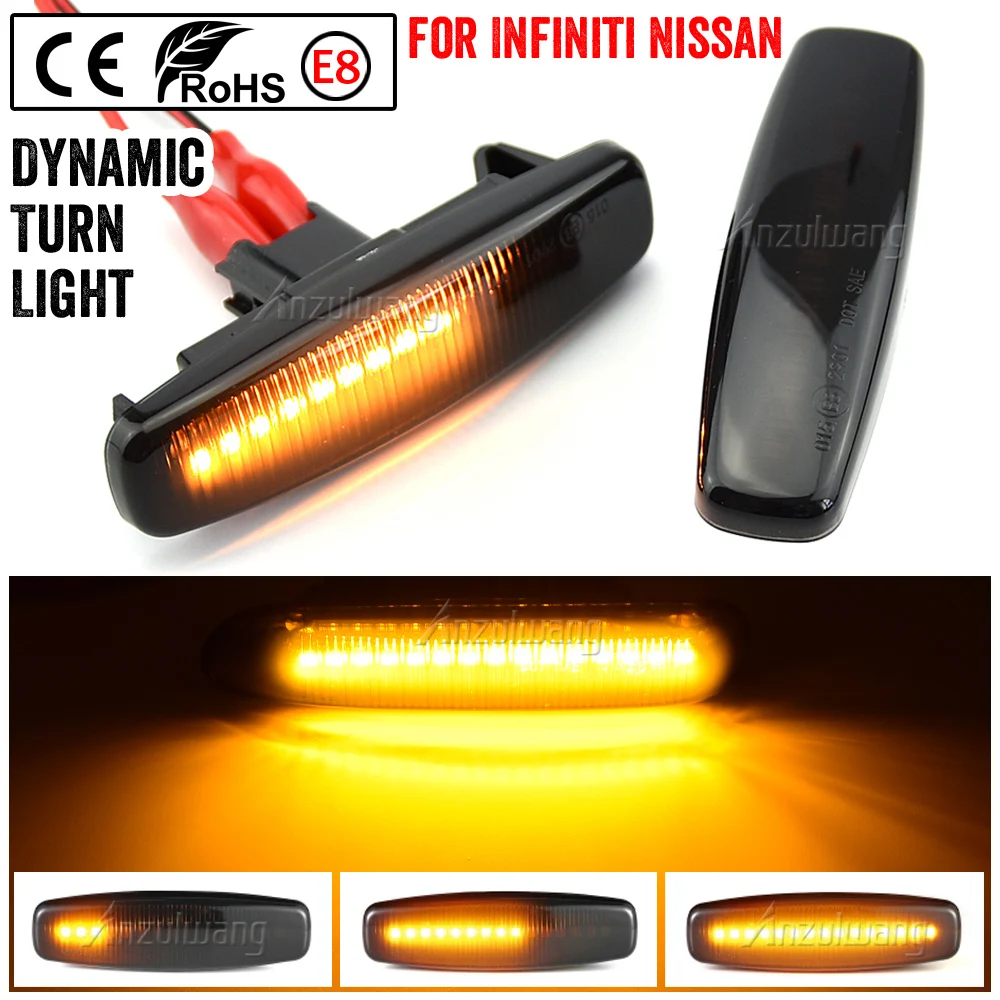 Repetidores laterales dinámicos LED para Infiniti - imagen 5