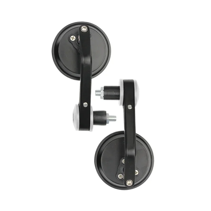 Espejos universales de aleación de aluminio para motocicleta, espejo lateral redondo, extremo de barra plegable, conversión de moto, manillar de cereza - imagen 5