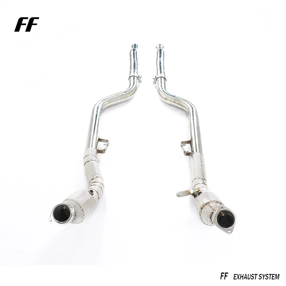 Tubo de escape para Mercedes-Benz CLS63 AMG - Tubo de bajada sin gato de acero inoxidable - imagen 5