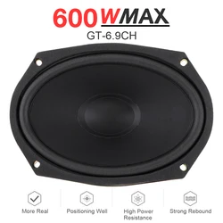 Par de altavoces coaxiales 6x9" 600W 2 vías – sonido estéreo
