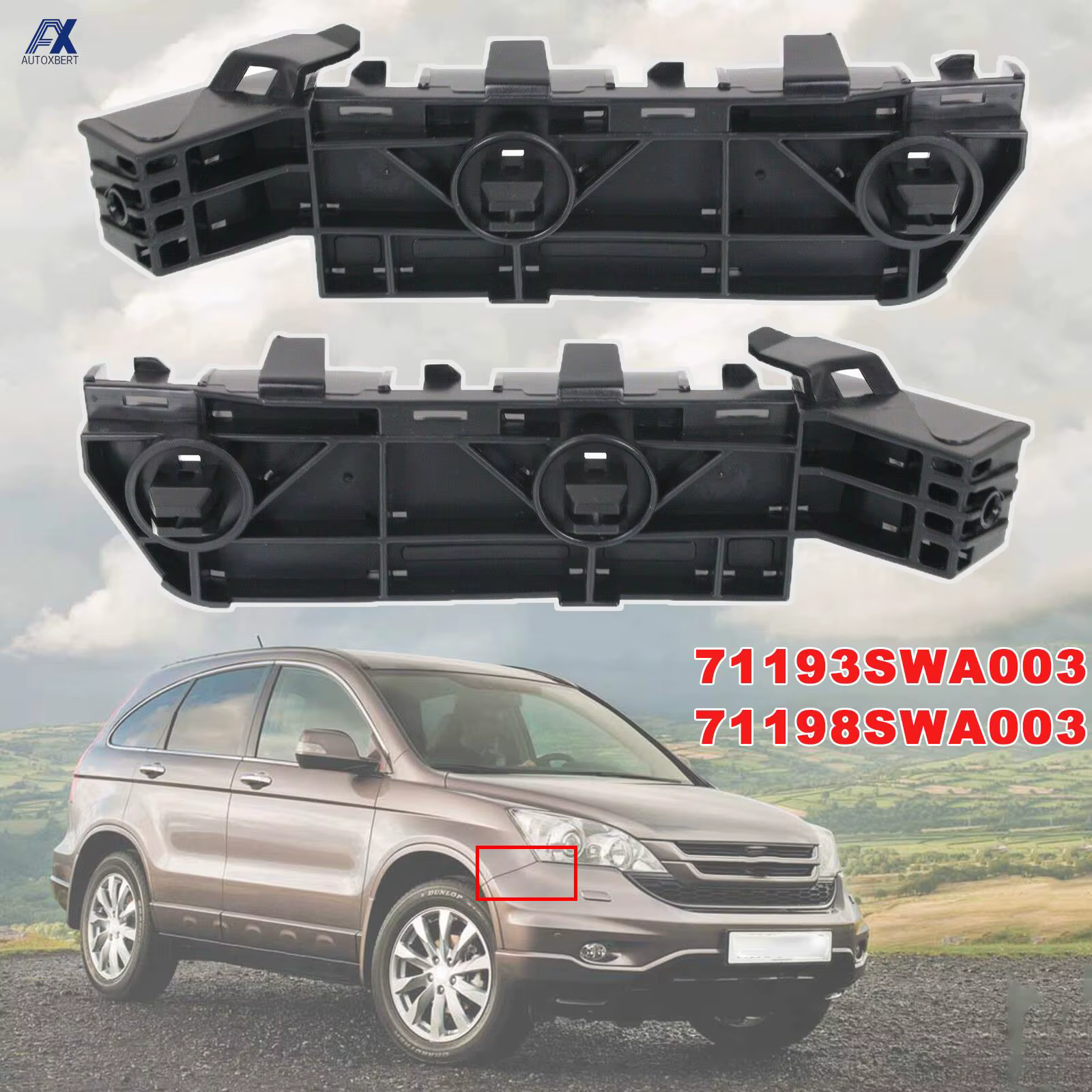 Soporte parachoques Honda CRV 2007-2011 OEM 71198SWA003