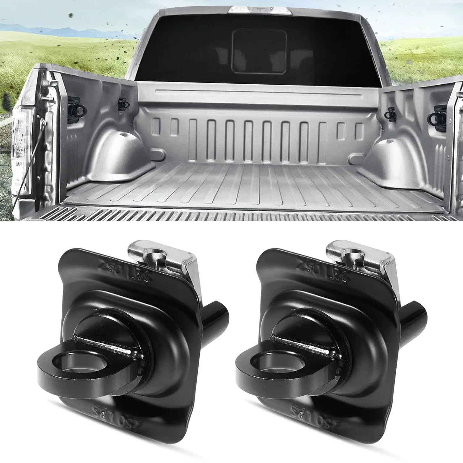 Anclaje de carga trasera para Silverado Sierra Canyon 2015-2023