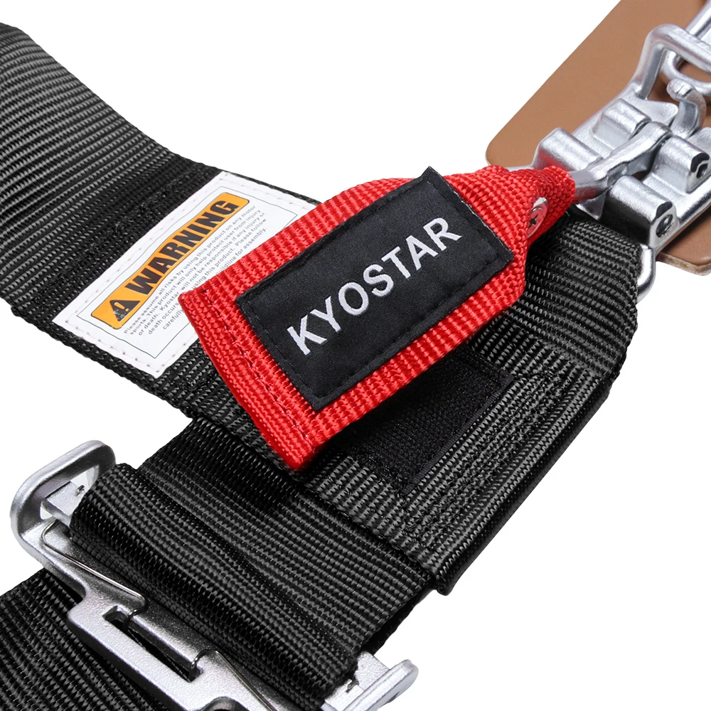 KYOSTAR Arnés de seguridad 4 puntos con hombreras para Go Kart - imagen 4