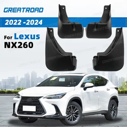 Protectores salpicaduras Lexus NX260 2022-2024 – Kit instalación
