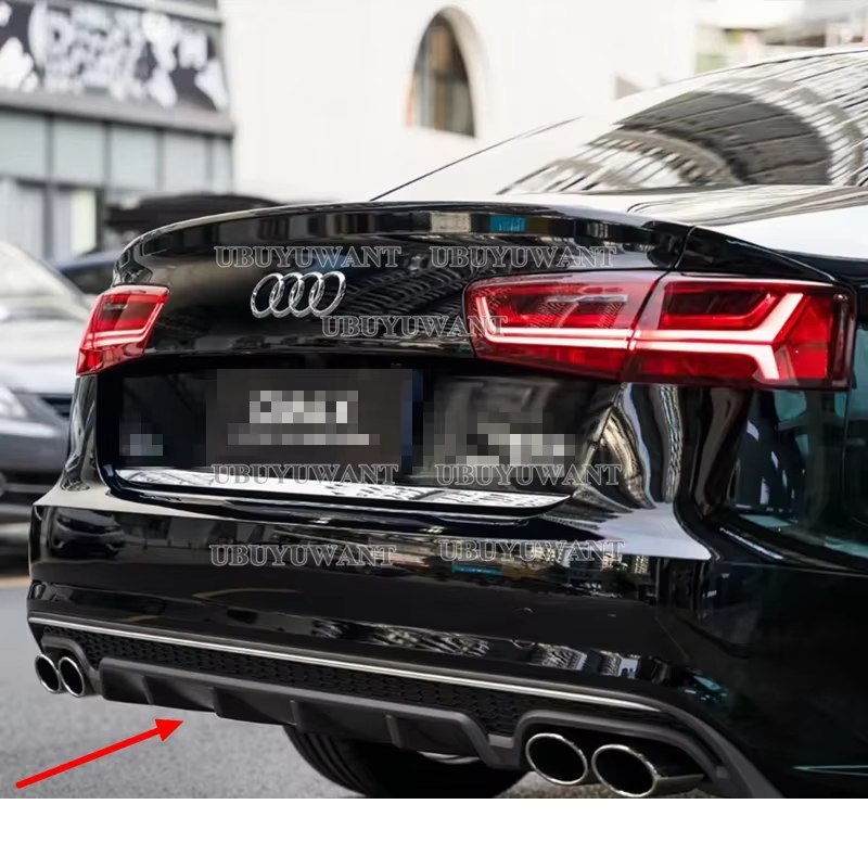 Difusor trasero estilo S6 para Audi A6 C7.5 2016-2018 Sedan Avant - imagen 5