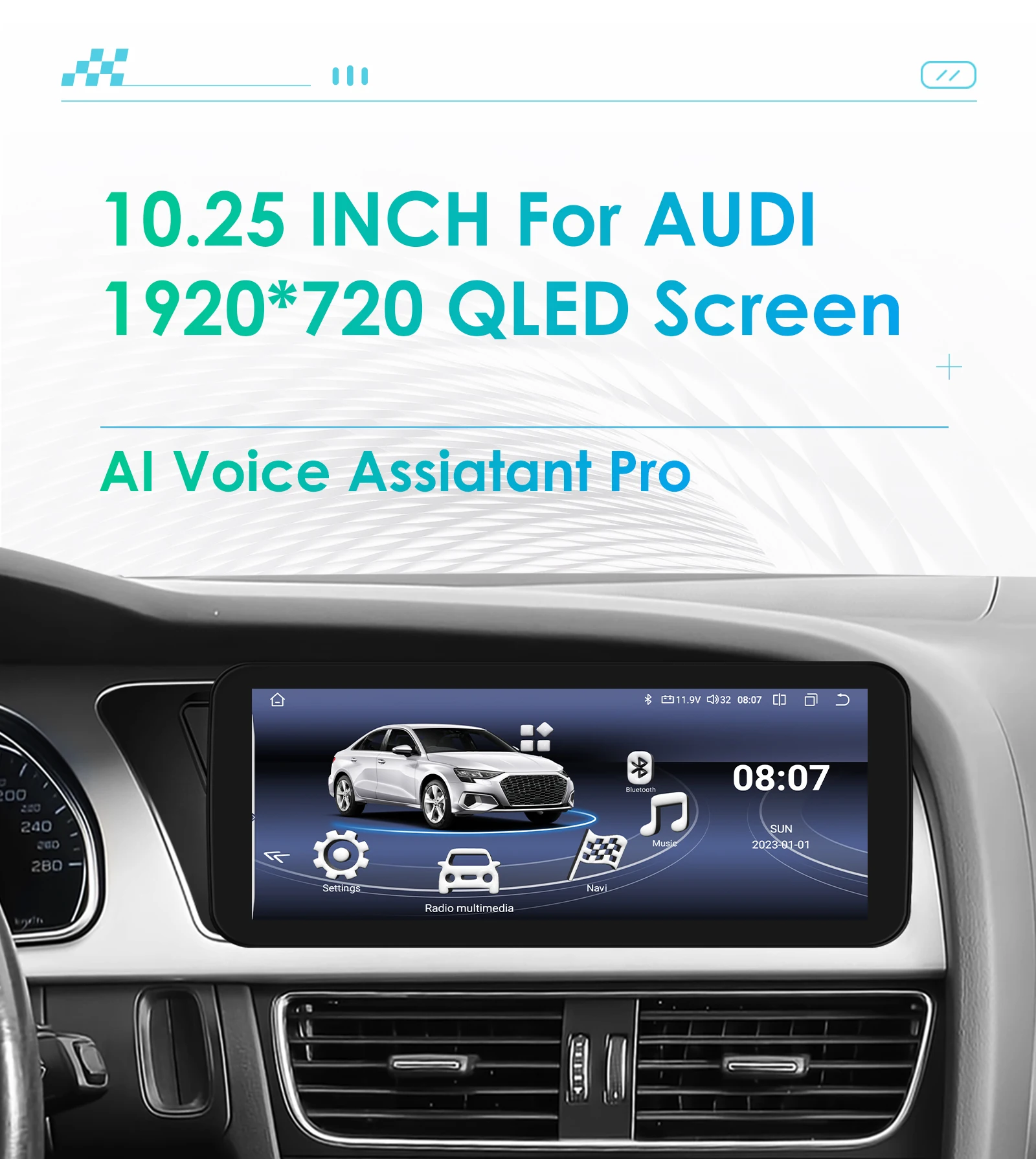 Autoradio Android Auto para Audi A4 A5 B8 S4 S5 - imagen 5
